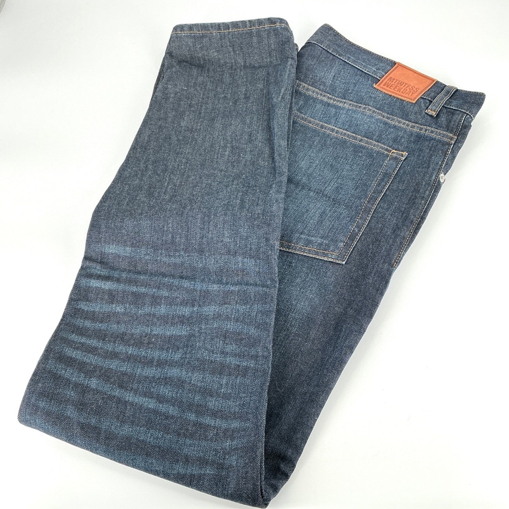 Weekday Slim Fit Jeans Mens 34x32 Friday Chop Blue NEW Dark Wash Denim